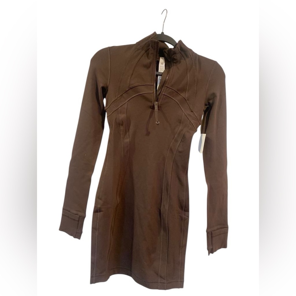 lululemon athletica Brown Long Sleeve Dress